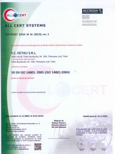 CERTIFICAT ISO 14001 MEDIU